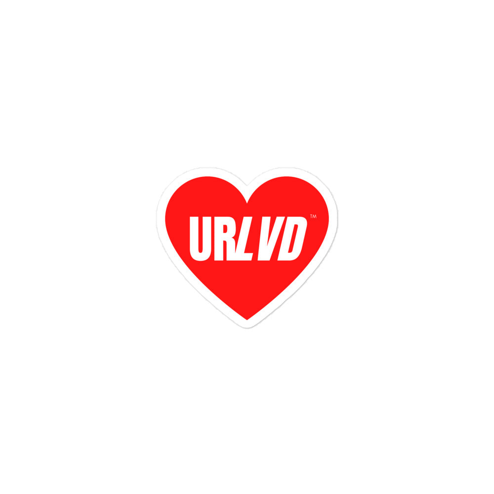 "Red Heart" Sticker