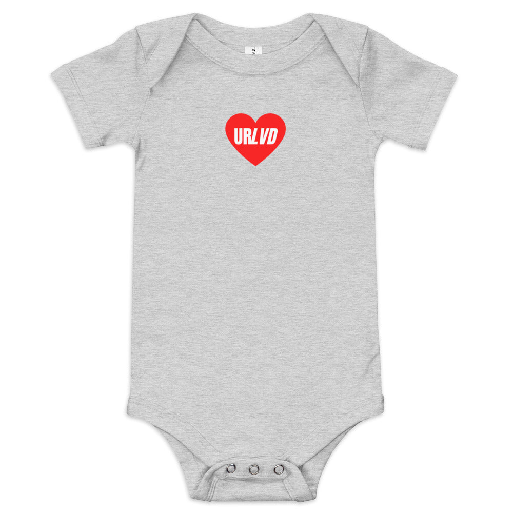 URLVD BABY "RED HEART" ONESIE