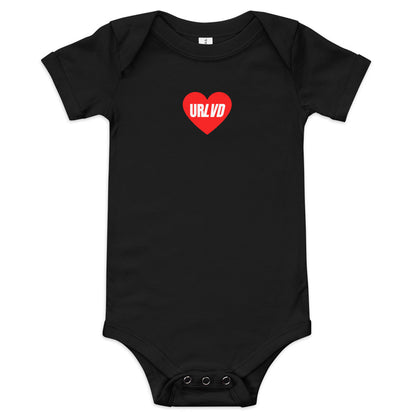 URLVD BABY "RED HEART" ONESIE