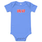 URLVD BABY "COLLEGIATE" ONESIE
