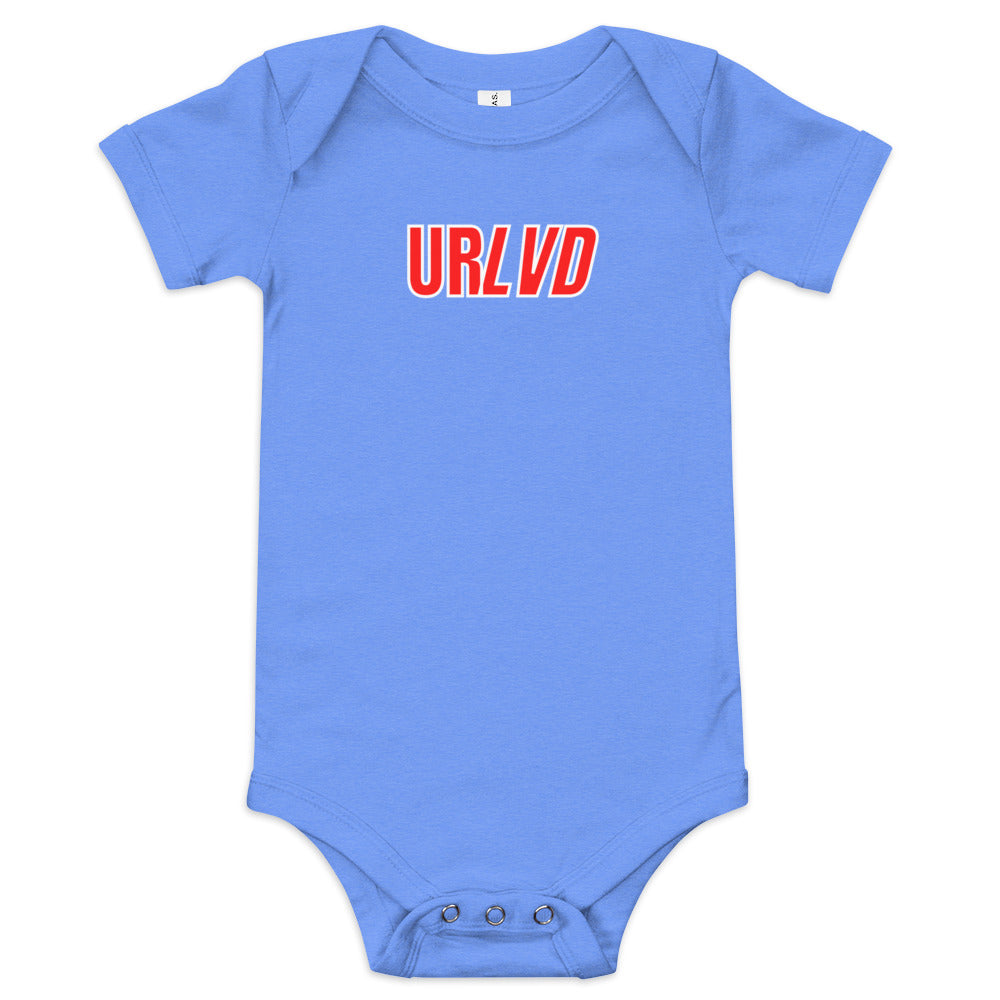 URLVD BABY "COLLEGIATE" ONESIE