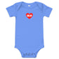 URLVD BABY "RED HEART" ONESIE