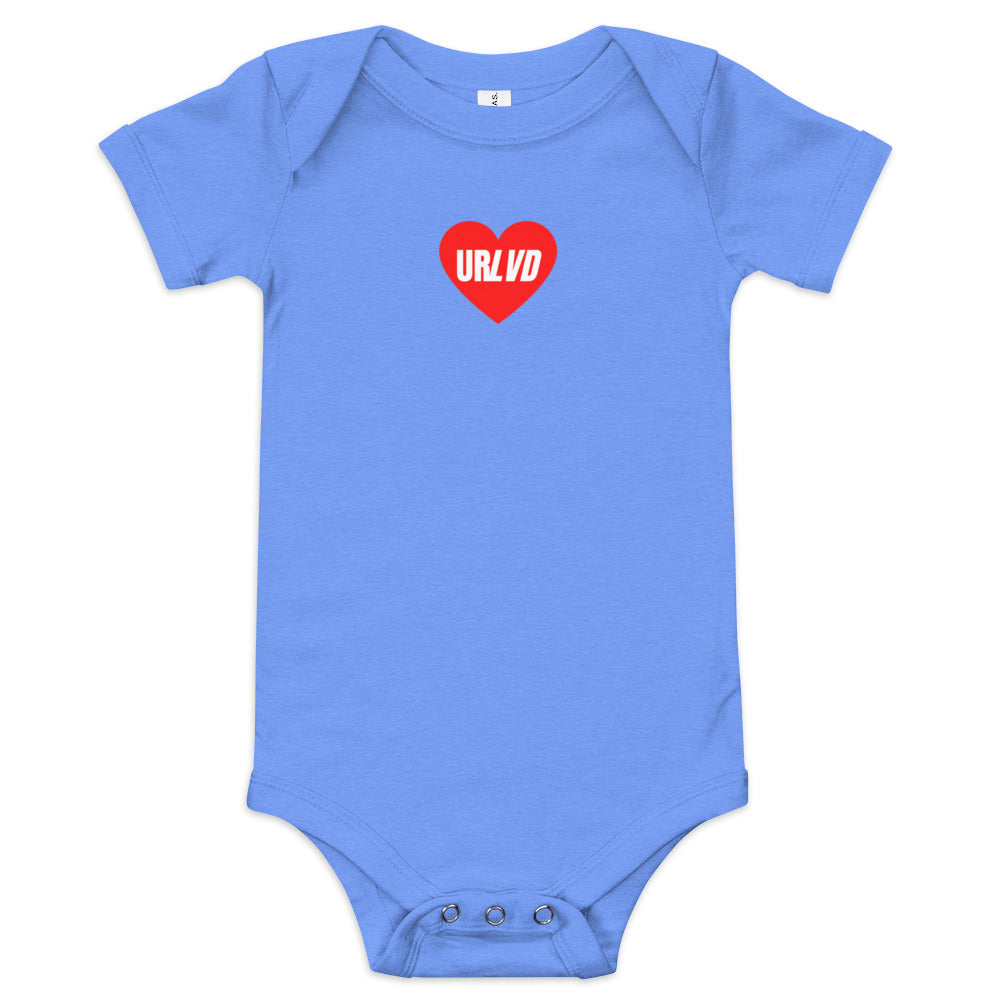 URLVD BABY "RED HEART" ONESIE