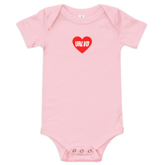URLVD BABY "RED HEART" ONESIE