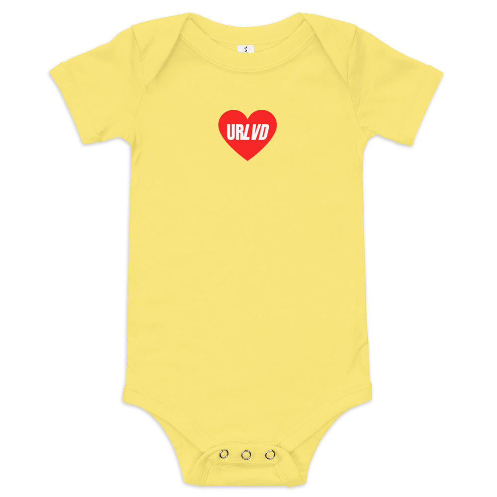 URLVD BABY "RED HEART" ONESIE