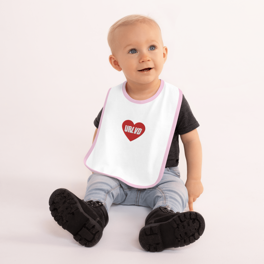 URLVD BABY "RED HEART" BIB