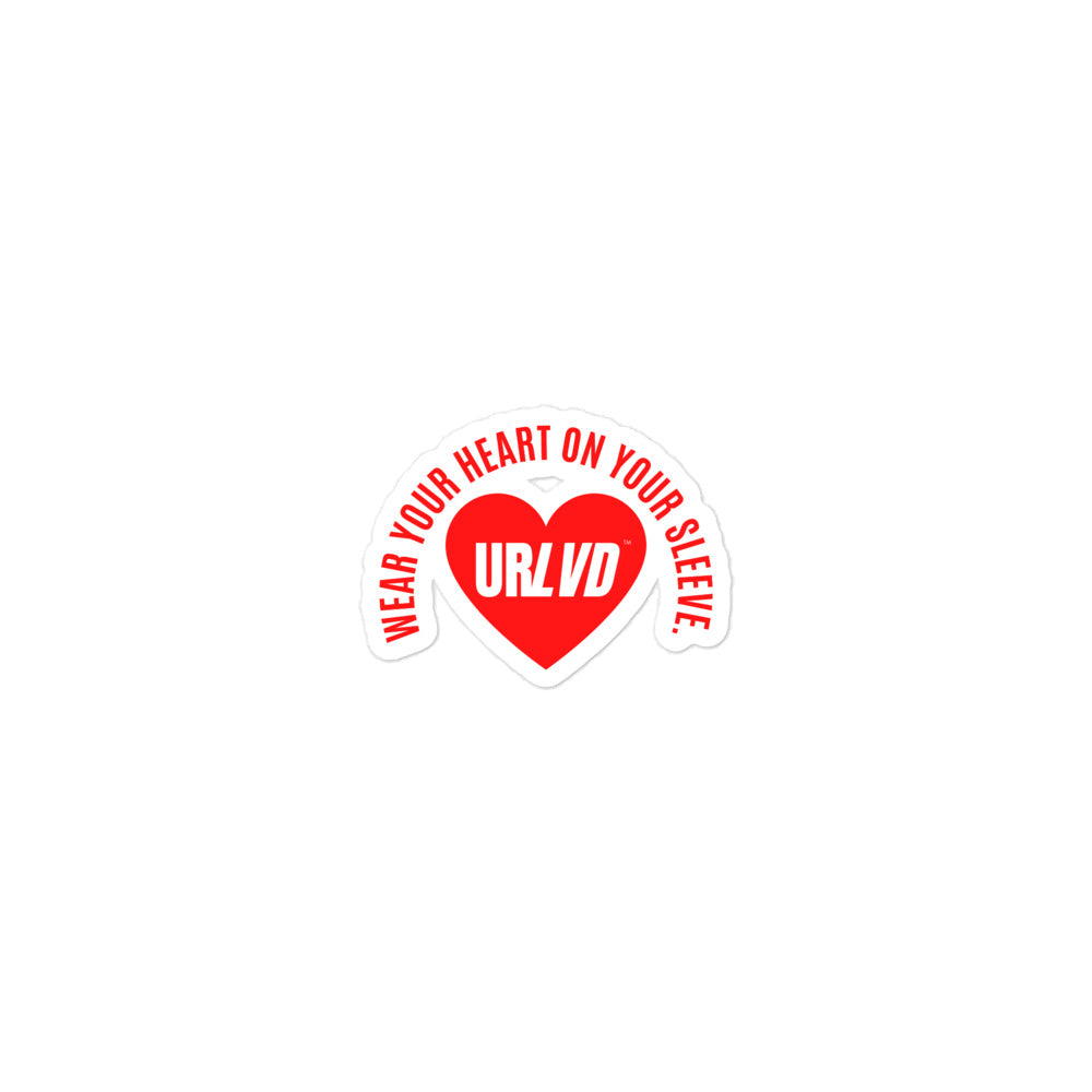 "Heart on Sleeve" Sticker
