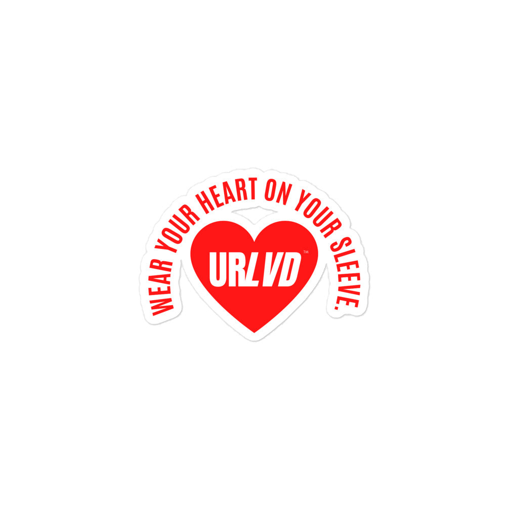 "Heart on Sleeve" Sticker