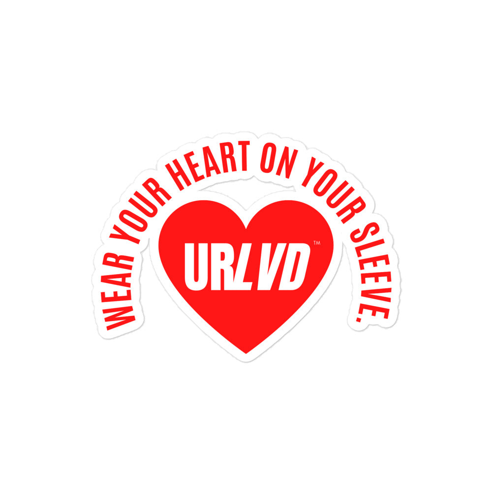 "Heart on Sleeve" Sticker