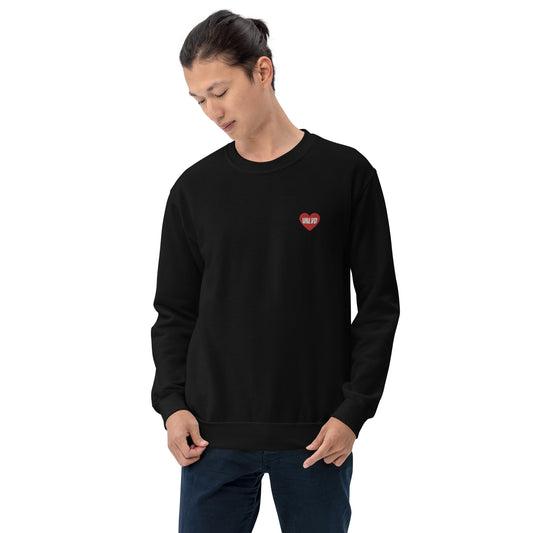 URLVD UNISEX “RED HEART” CREWNECK