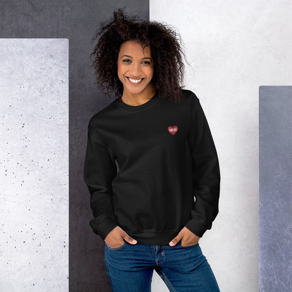 URLVD UNISEX “RED HEART” CREWNECK