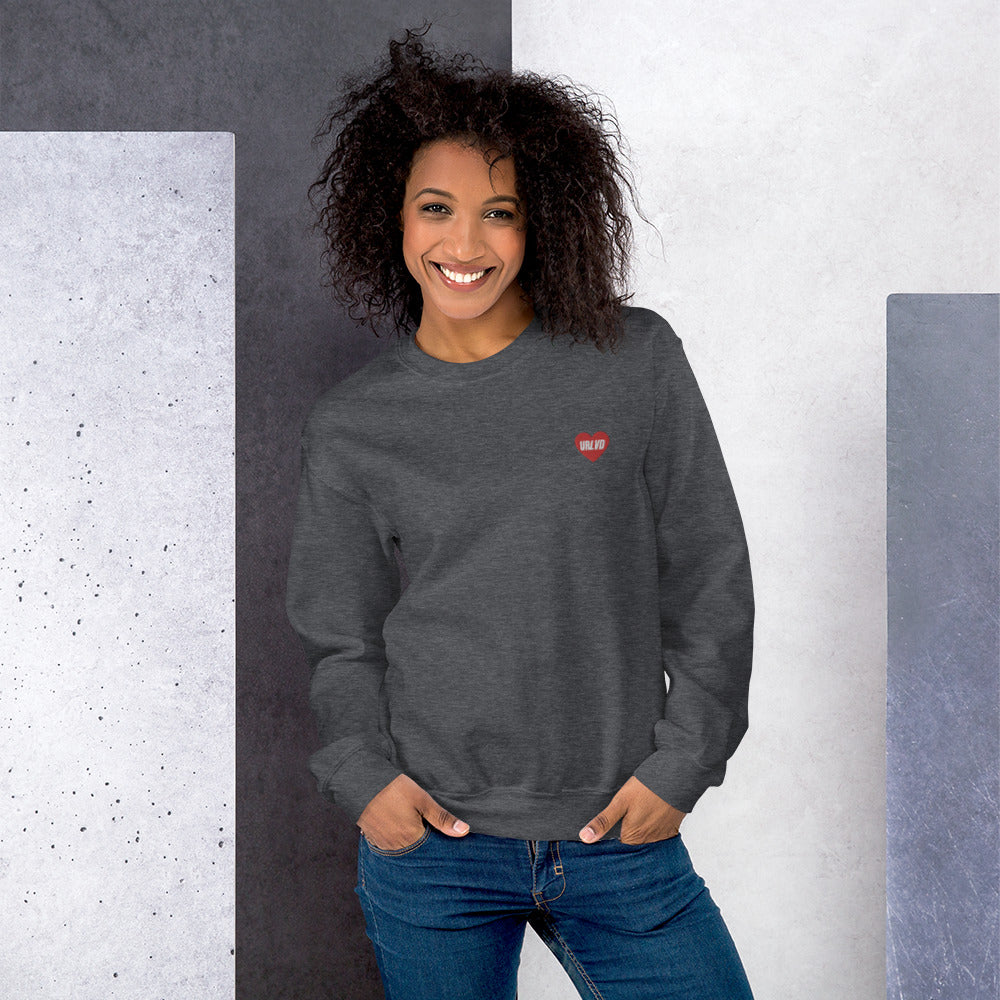 URLVD UNISEX “RED HEART” CREWNECK