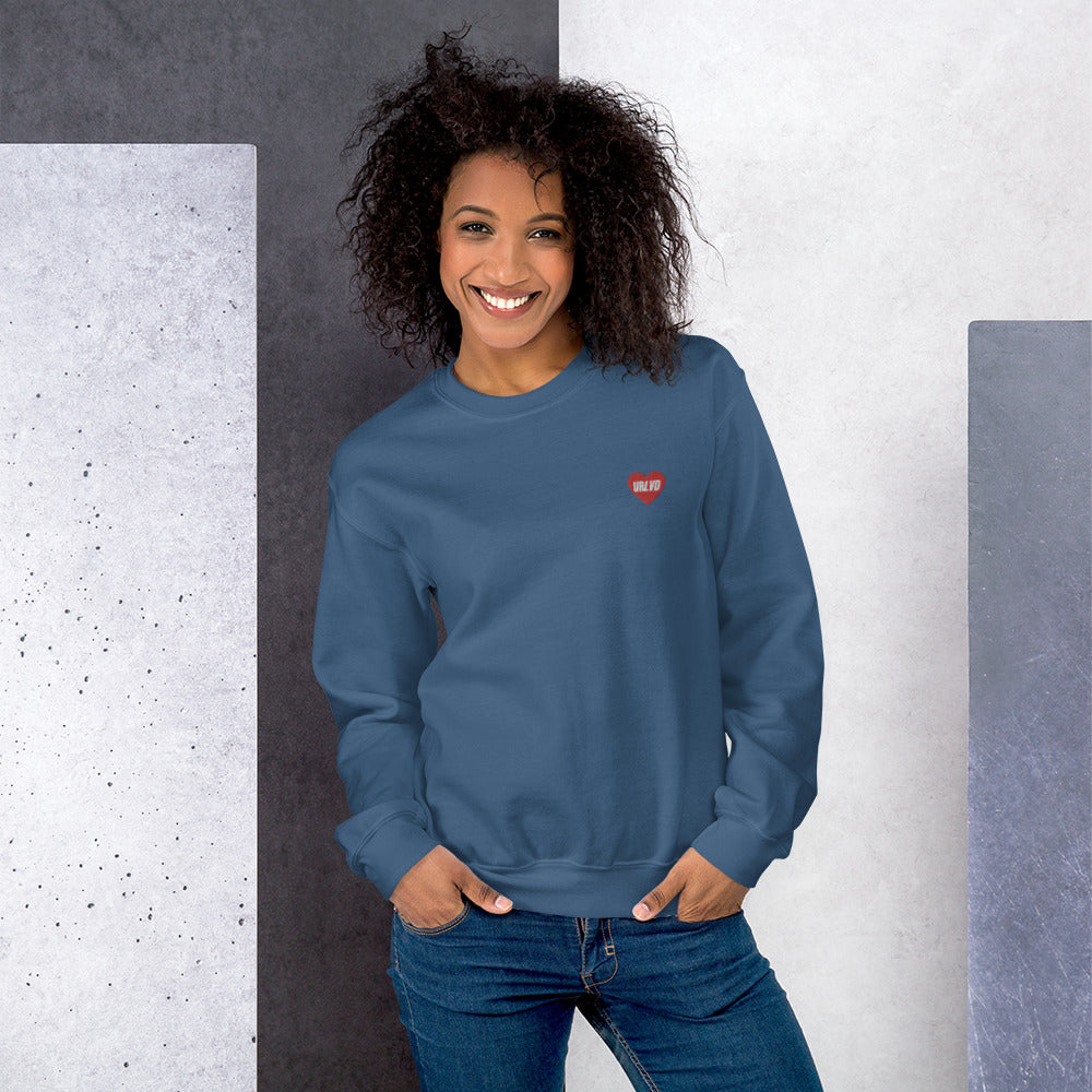 URLVD UNISEX “RED HEART” CREWNECK