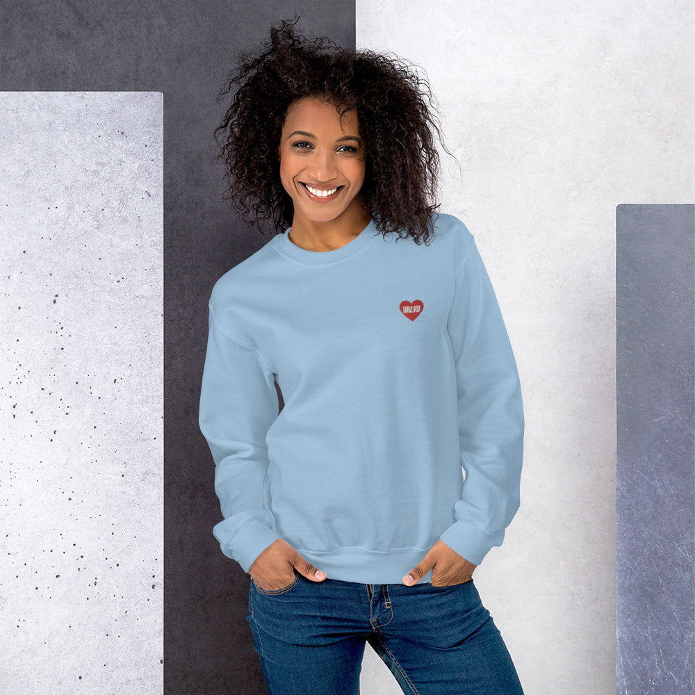 URLVD UNISEX “RED HEART” CREWNECK