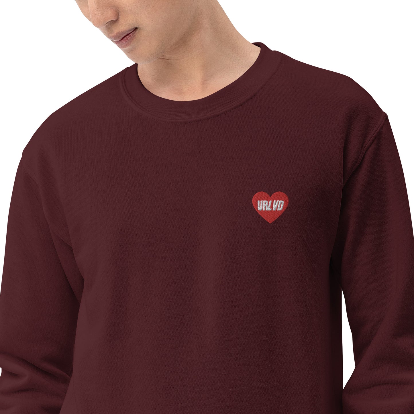 URLVD UNISEX “RED HEART” CREWNECK