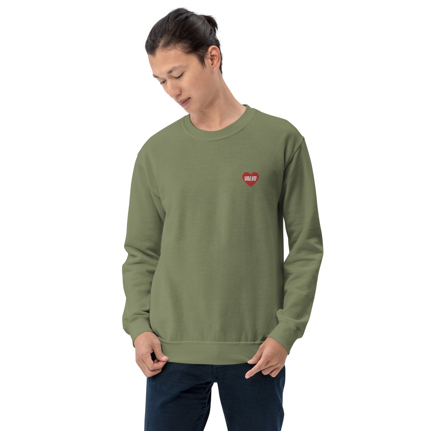 URLVD UNISEX “RED HEART” CREWNECK