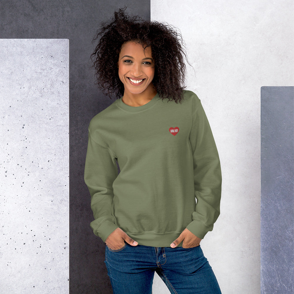 URLVD UNISEX “RED HEART” CREWNECK