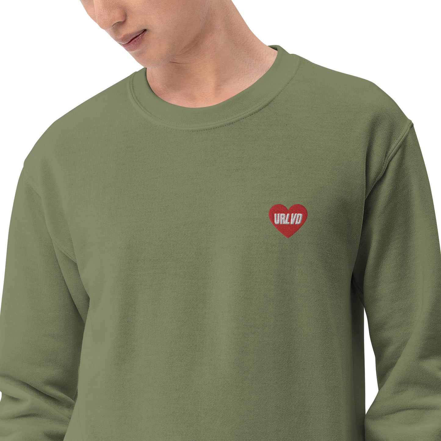 URLVD UNISEX “RED HEART” CREWNECK