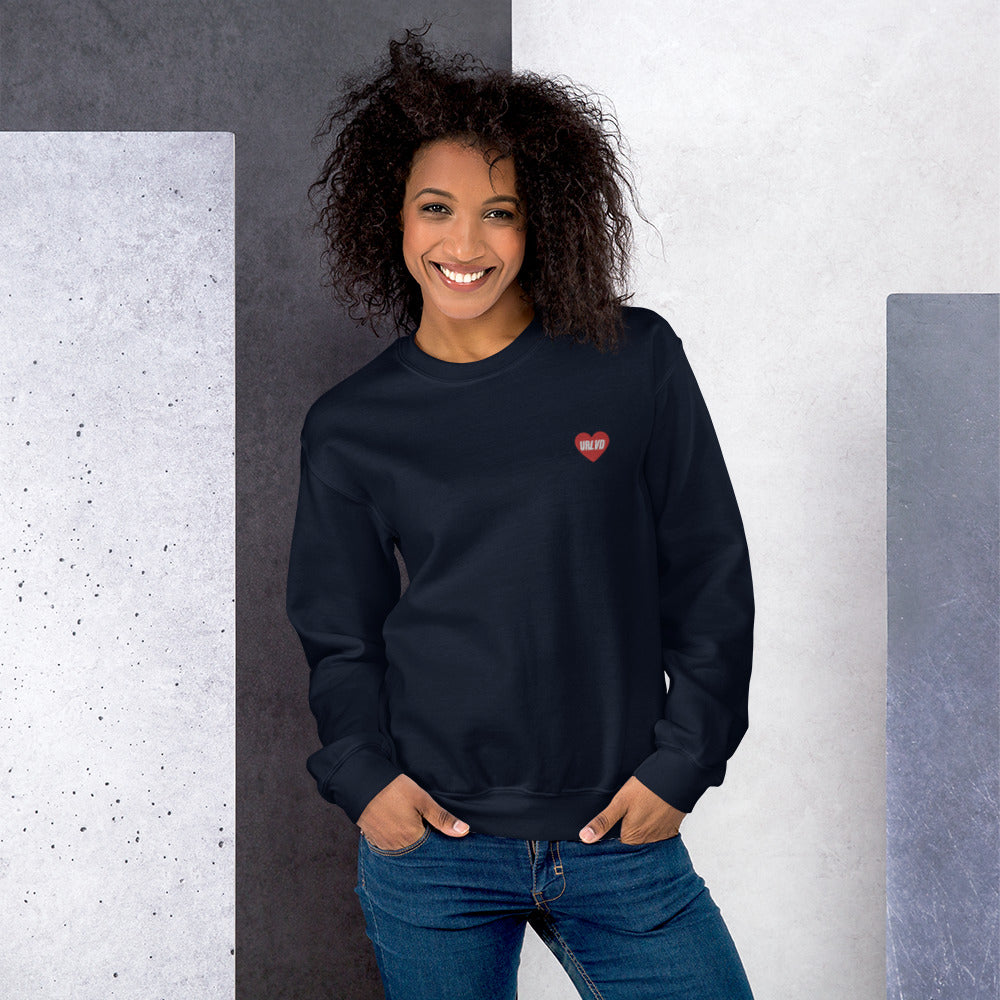 URLVD UNISEX “RED HEART” CREWNECK