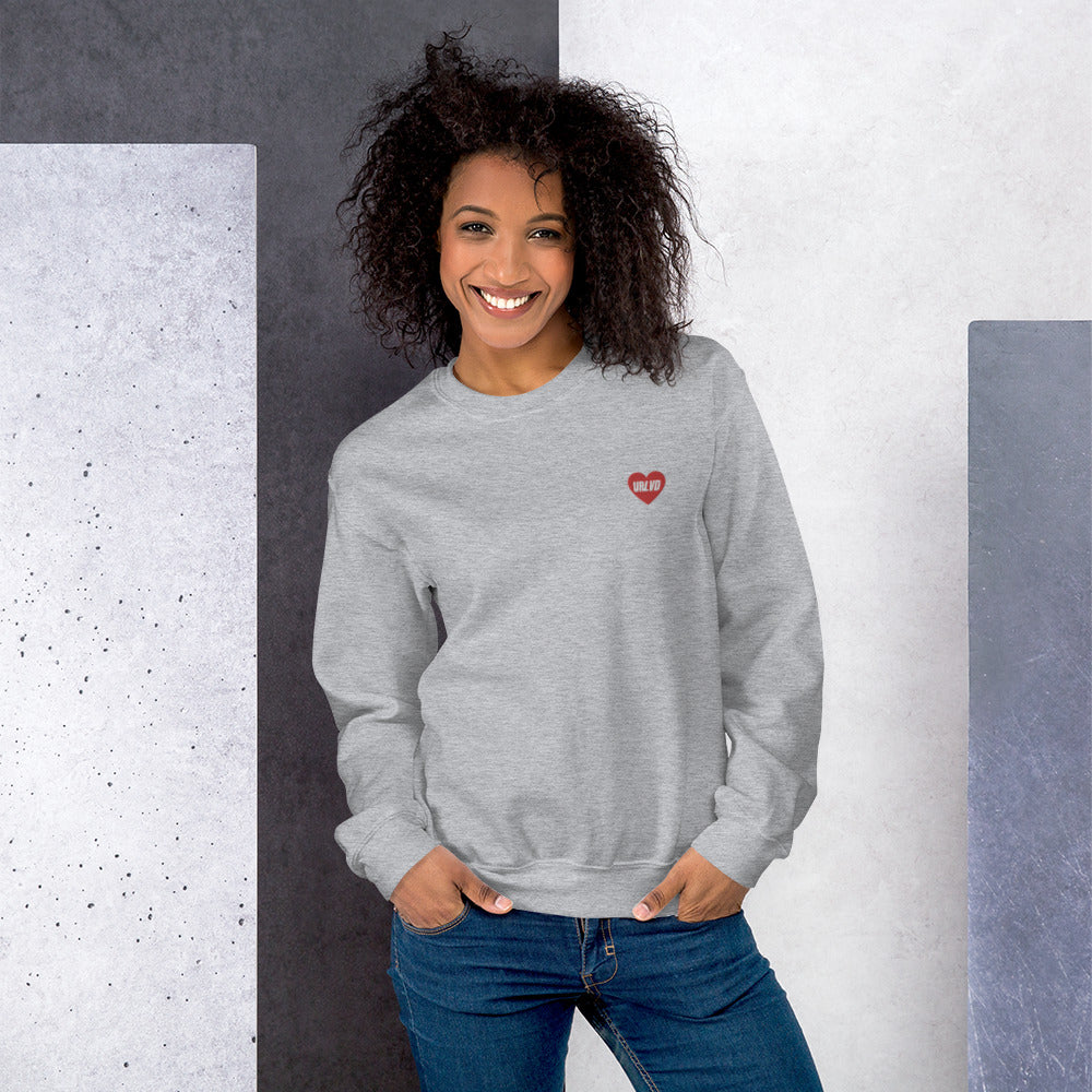 URLVD UNISEX “RED HEART” CREWNECK