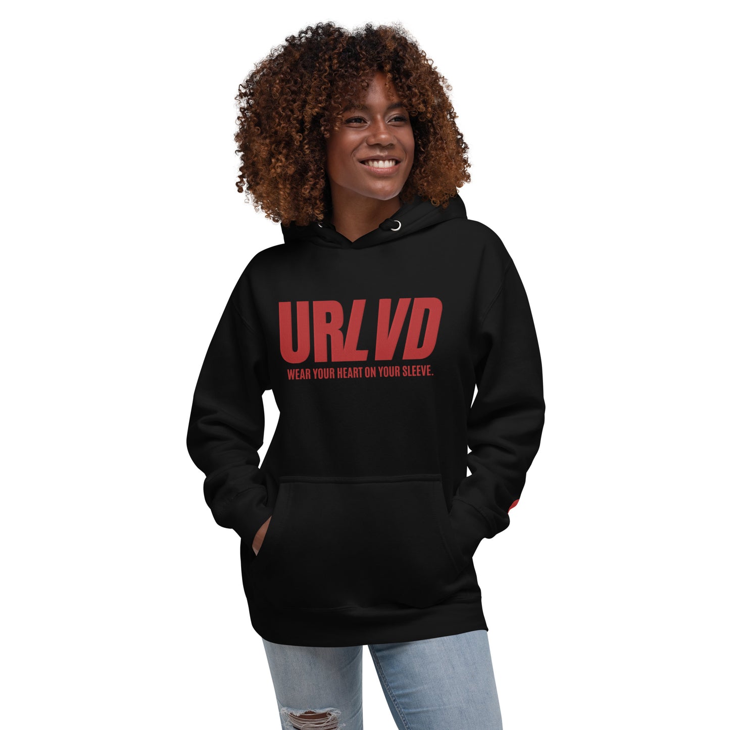 URLVD UNISEX “HEART ON SLEEVE” HOODIE