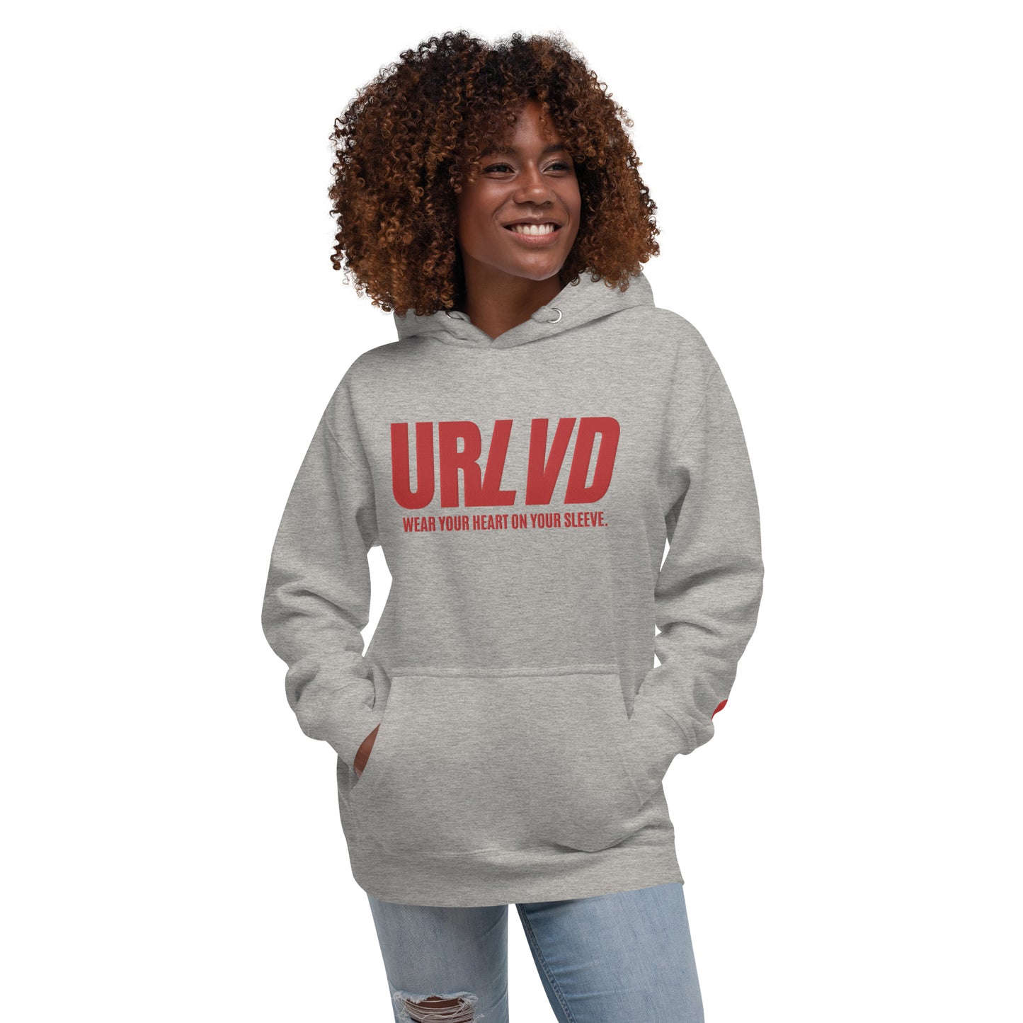 URLVD UNISEX “HEART ON SLEEVE” HOODIE