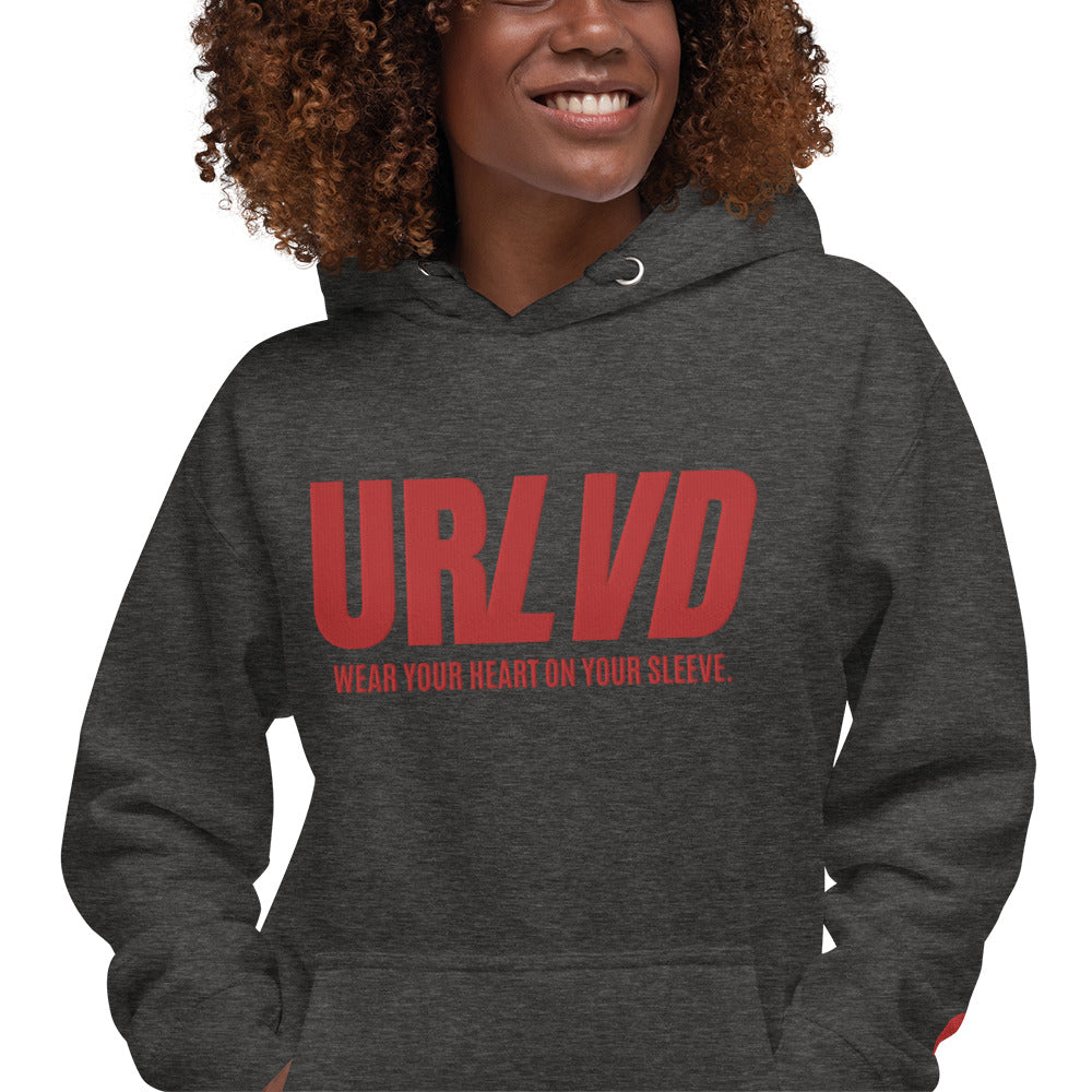 URLVD UNISEX “HEART ON SLEEVE” HOODIE