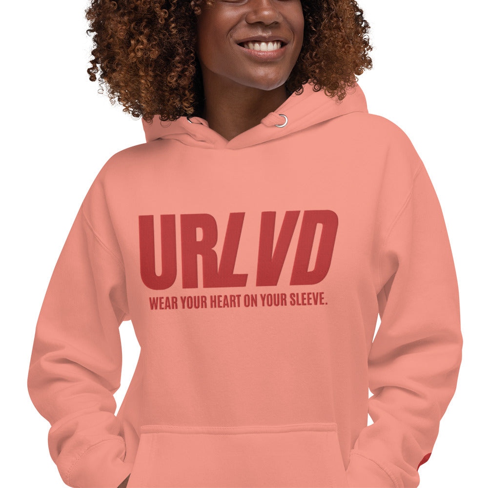 URLVD UNISEX “HEART ON SLEEVE” HOODIE