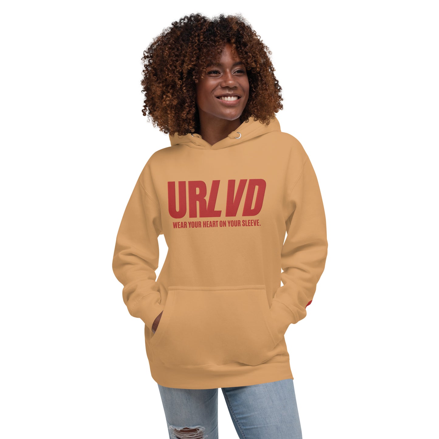 URLVD UNISEX “HEART ON SLEEVE” HOODIE