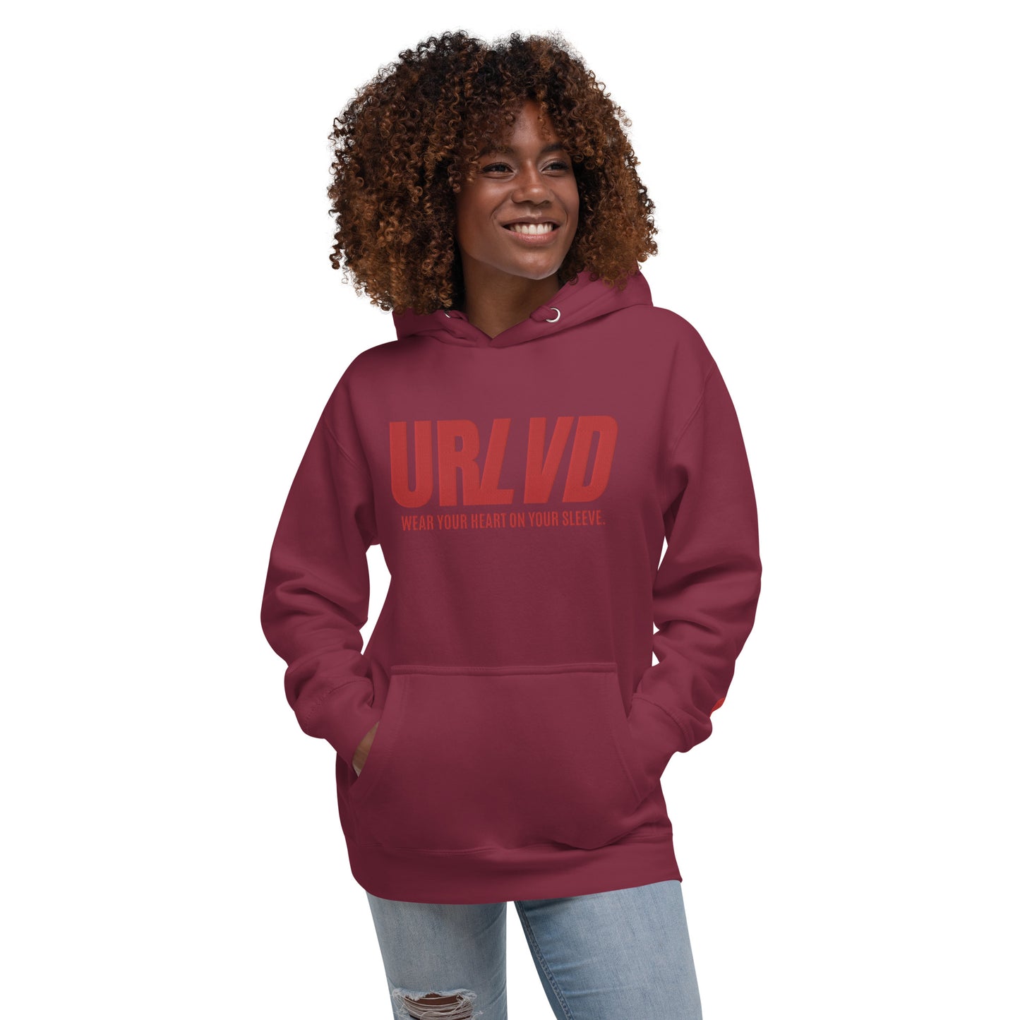 URLVD UNISEX “HEART ON SLEEVE” HOODIE