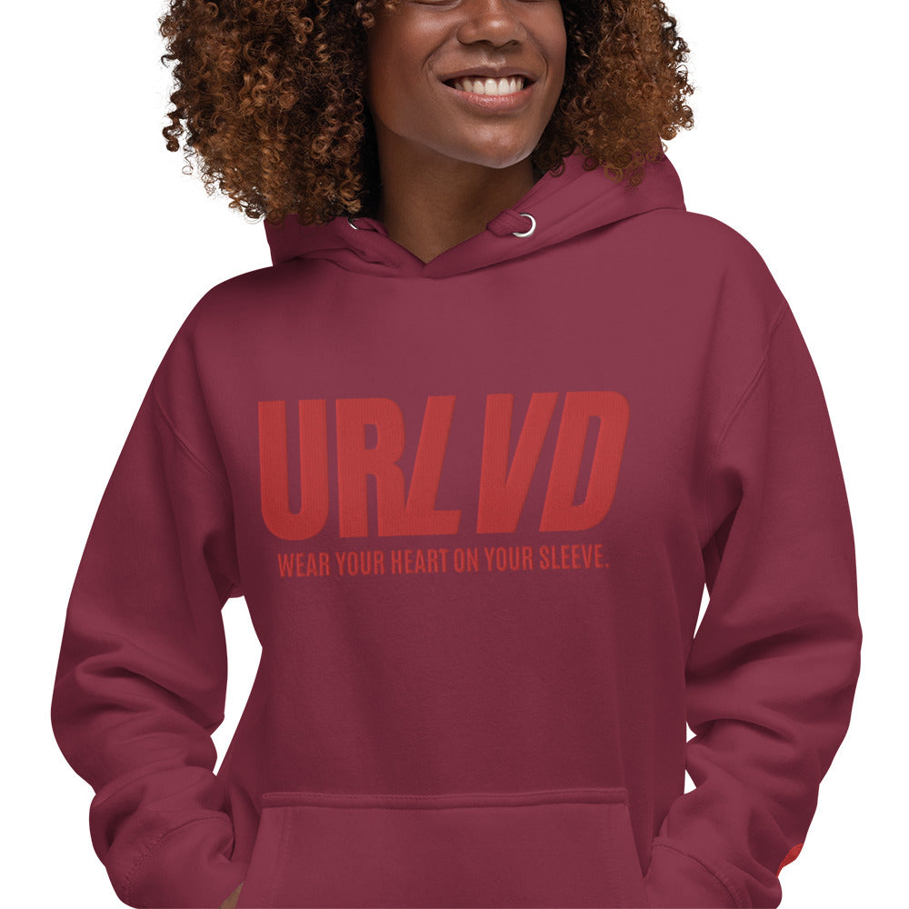 URLVD UNISEX “HEART ON SLEEVE” HOODIE