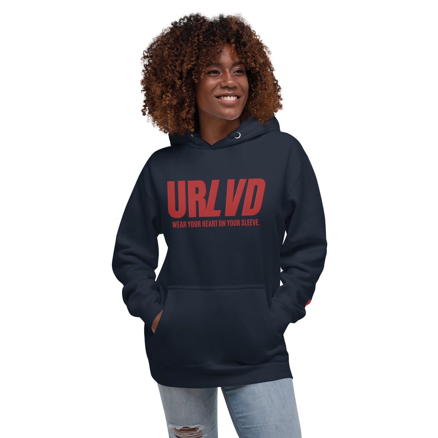 URLVD UNISEX “HEART ON SLEEVE” HOODIE