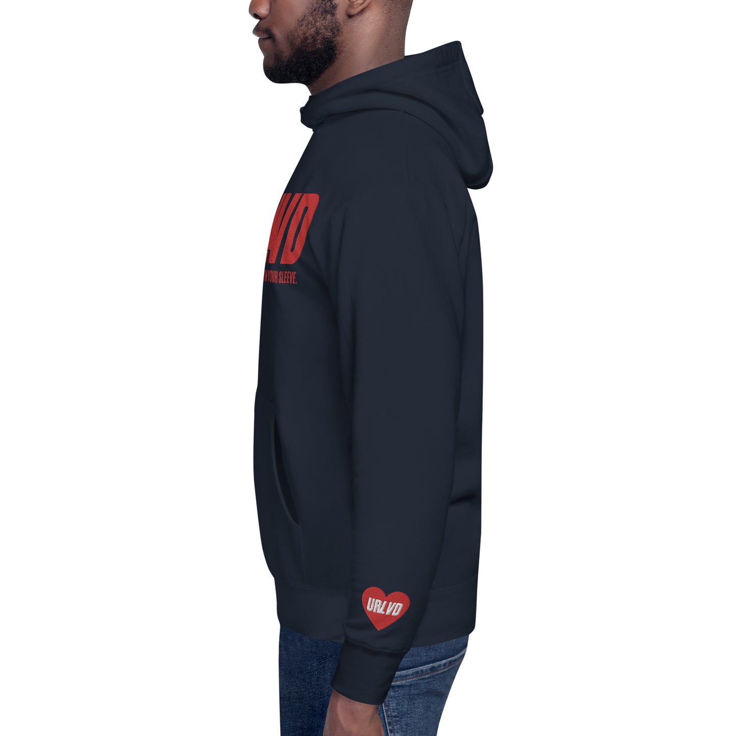 URLVD UNISEX “HEART ON SLEEVE” HOODIE