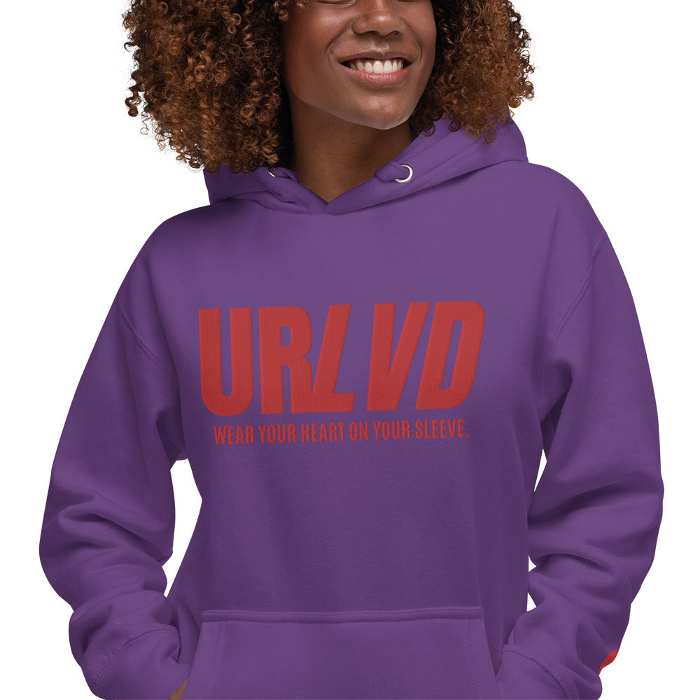 URLVD UNISEX “HEART ON SLEEVE” HOODIE