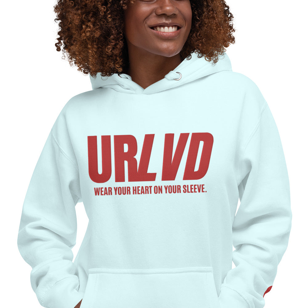 URLVD UNISEX “HEART ON SLEEVE” HOODIE