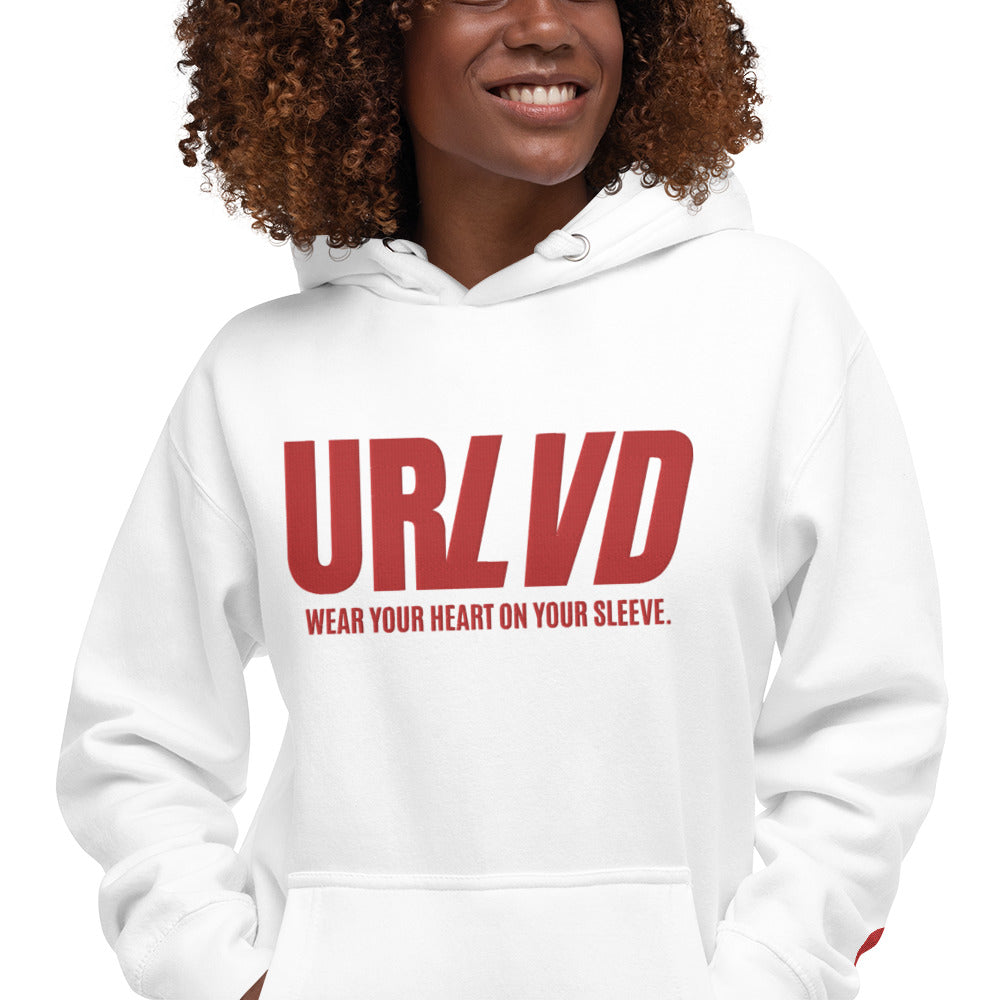 URLVD UNISEX “HEART ON SLEEVE” HOODIE